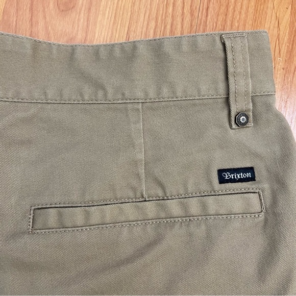 Brixton Men’s Toil II Chino Shirts Tan Size 30 - Picture 6 of 9